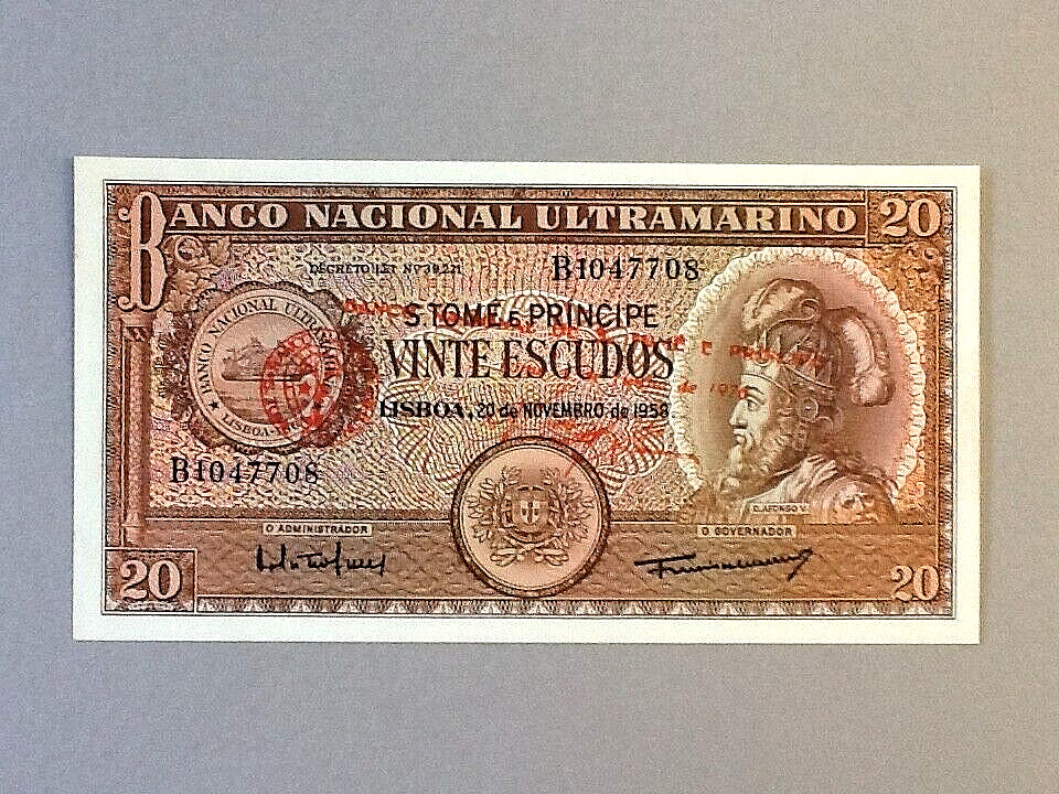 Saint Thomas & Prince 20 Escudos P-44a 1976
