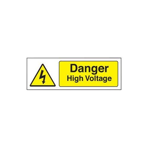 RT05924 14009G Plastic Hard High Voltage Hazard Sign
