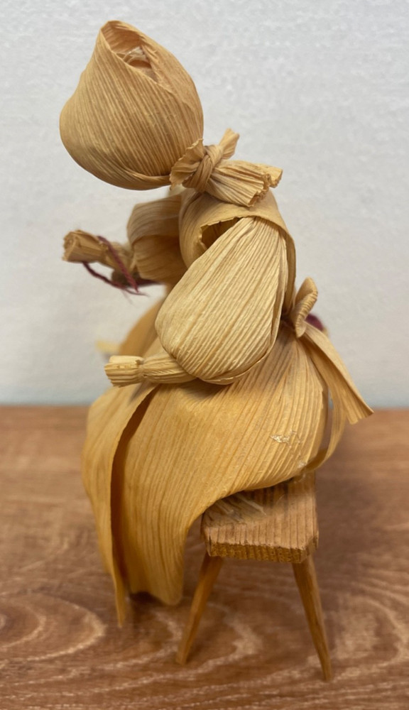 Set of 3 Corn Husk Dolls Czech