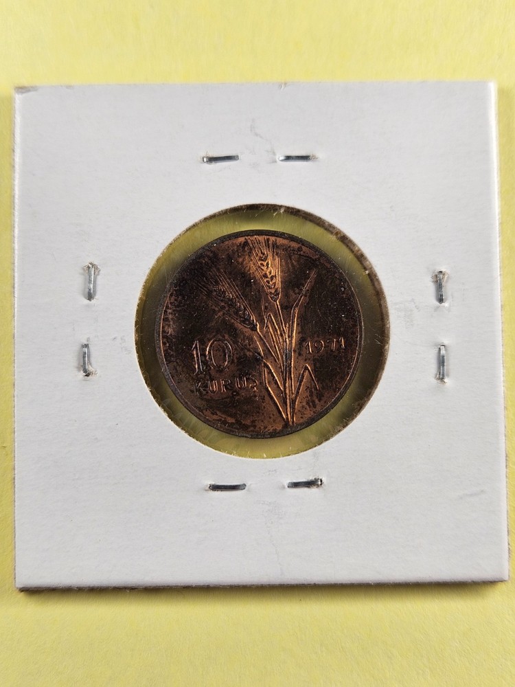 COINS - TURKEY - 10 KURUS 1971