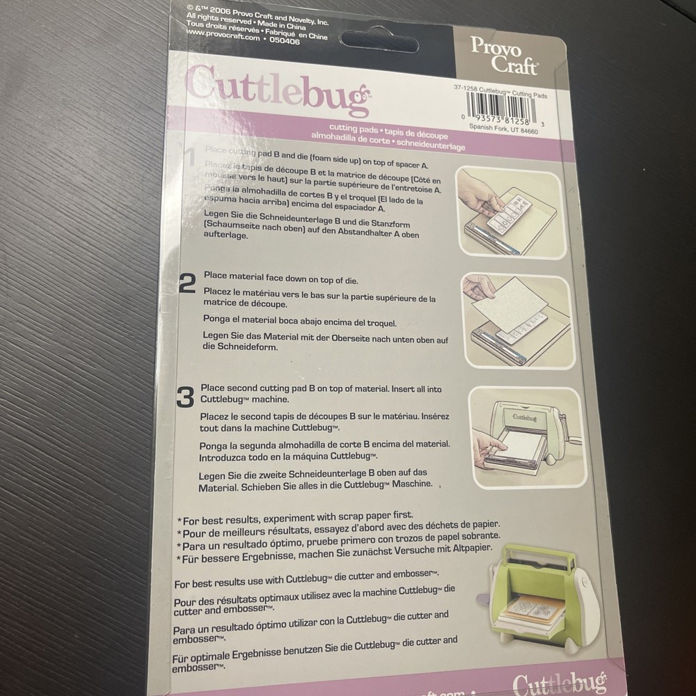 NEW. Cuttlebug B Replacement Cutting Pads- Provo Craft. 2006.