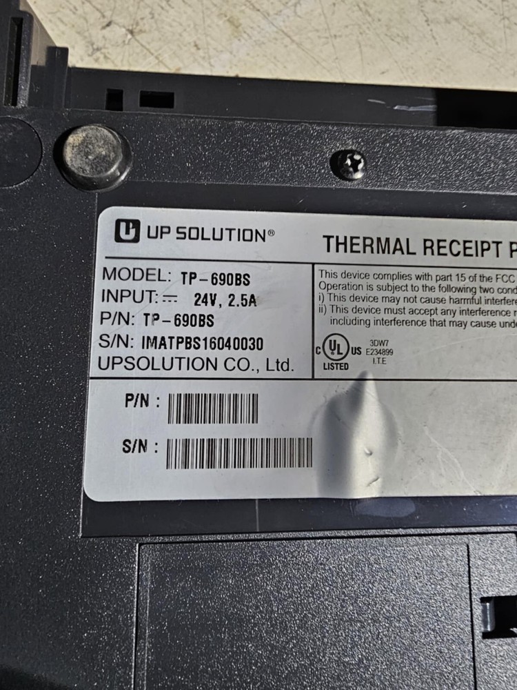 UP Solution Model TP-690bsThermal Receipt Printer w/ USB & Serial Port. #z22