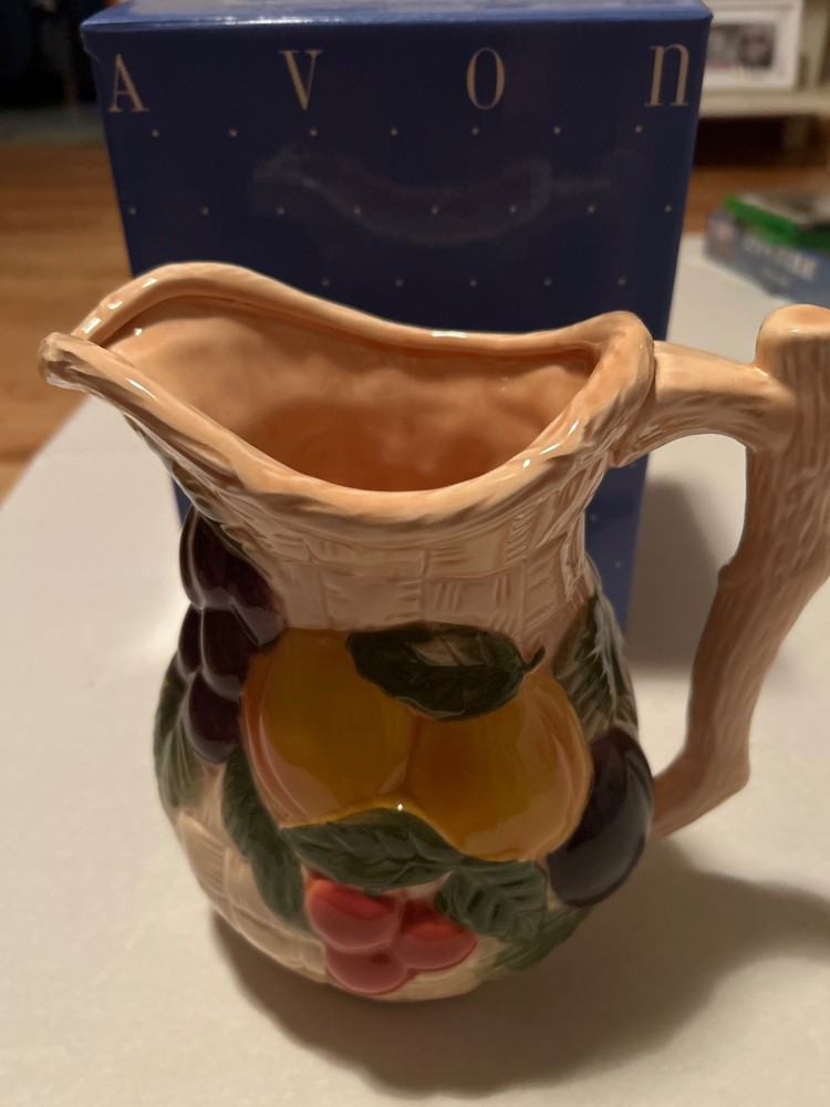 Avon Golden Orchards Eathernware Pitcher