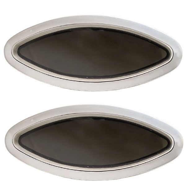 Bomar Boat Portlight Windows C325-10-STD-ASL | Fixed Elliptical (Pair)