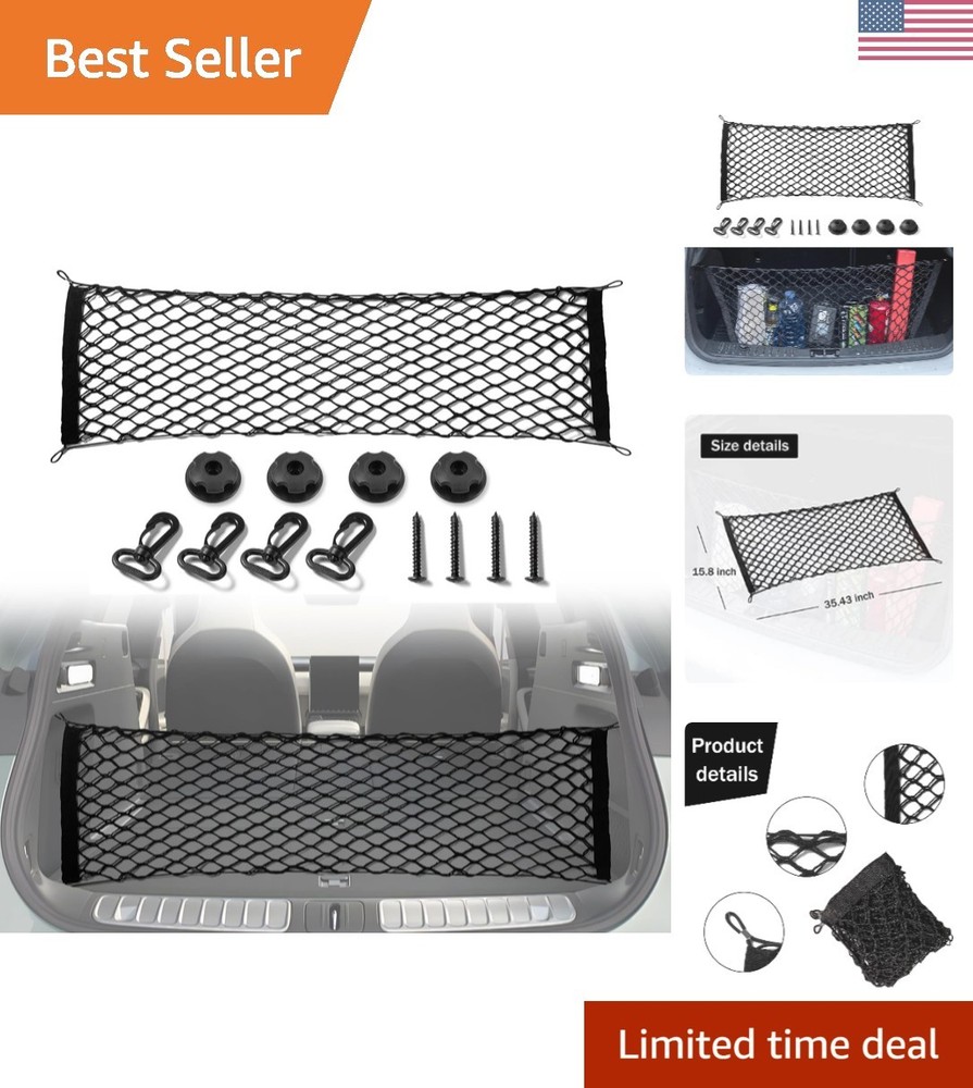 Cargo Net Stretchable, Car Exterior Accessories, Adjustable Elastic Trunk Sto...