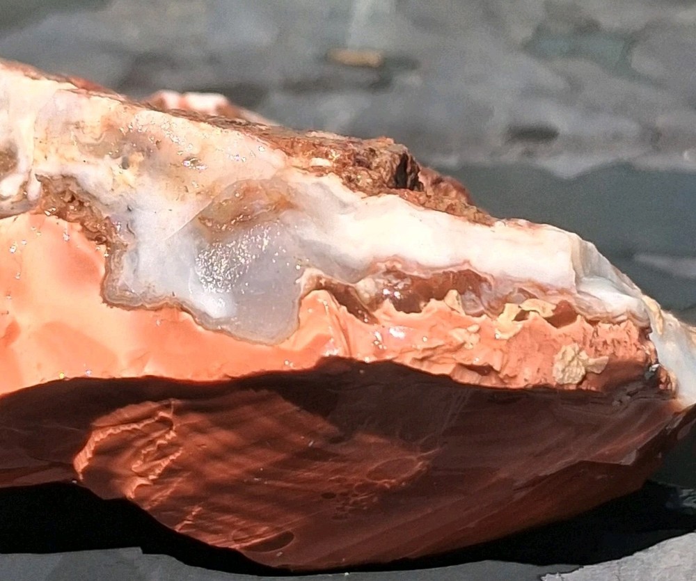 Jasper Red Banded Lapidary Potential