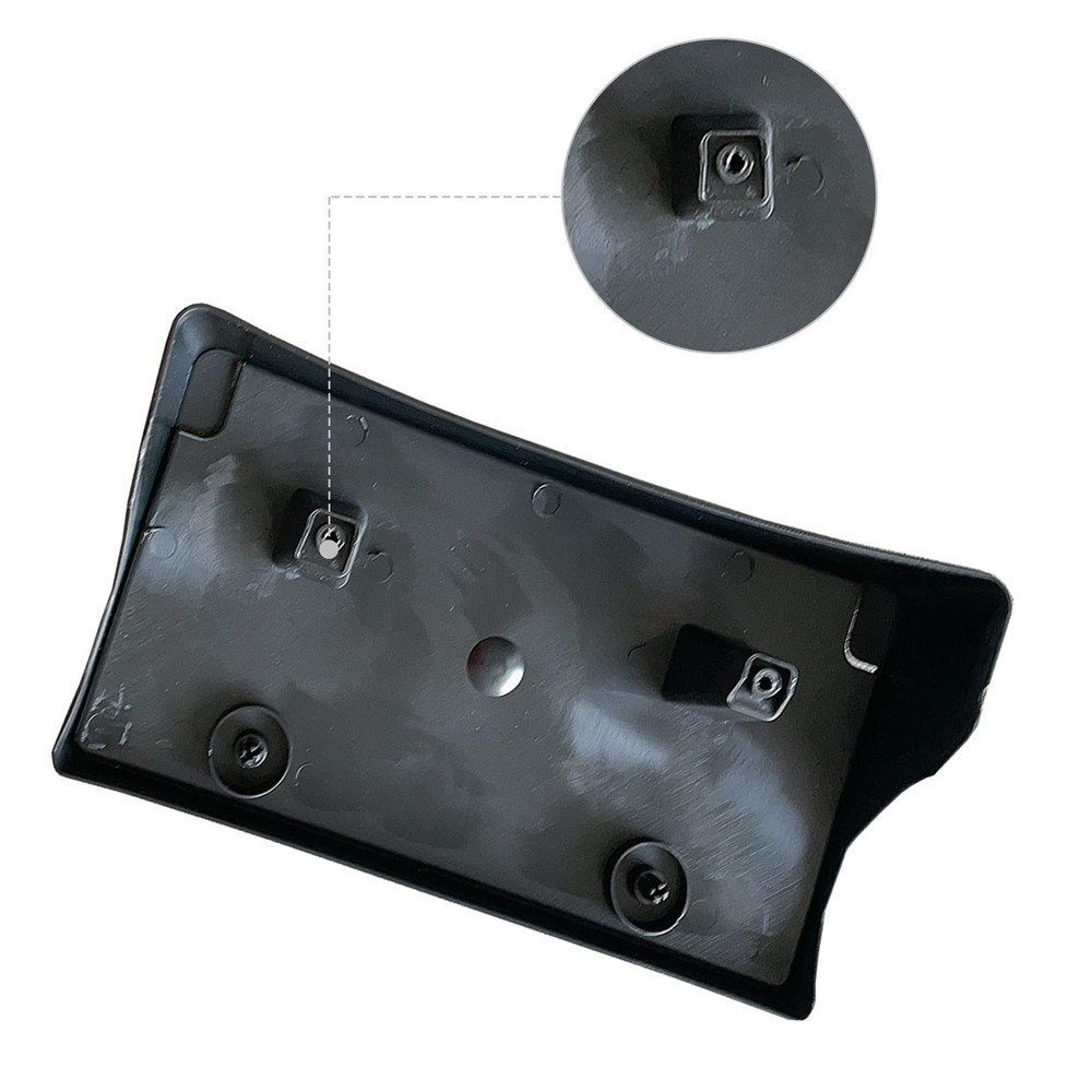 License Plate Bracket - Front Bumper Mounting black