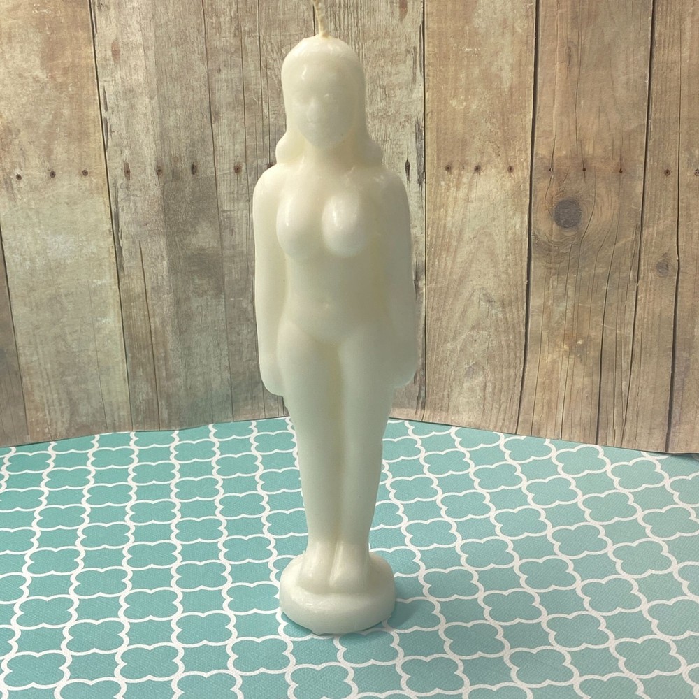 White Female Image Figure Candle