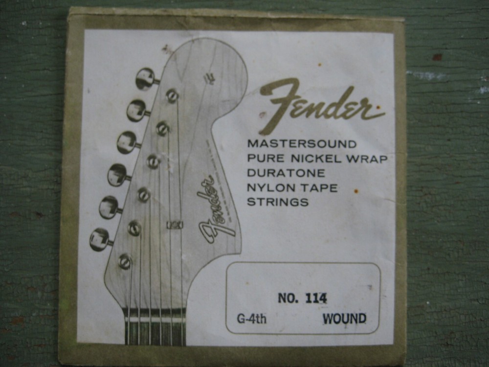 Vintage Fender Mastersound String in Original Package.  Fullerton CA