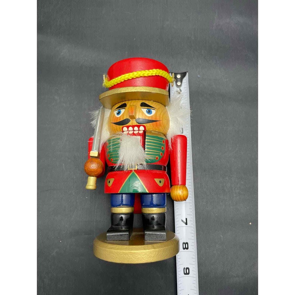 Wooden Holiday Nutcracker Solider Christmas 7"