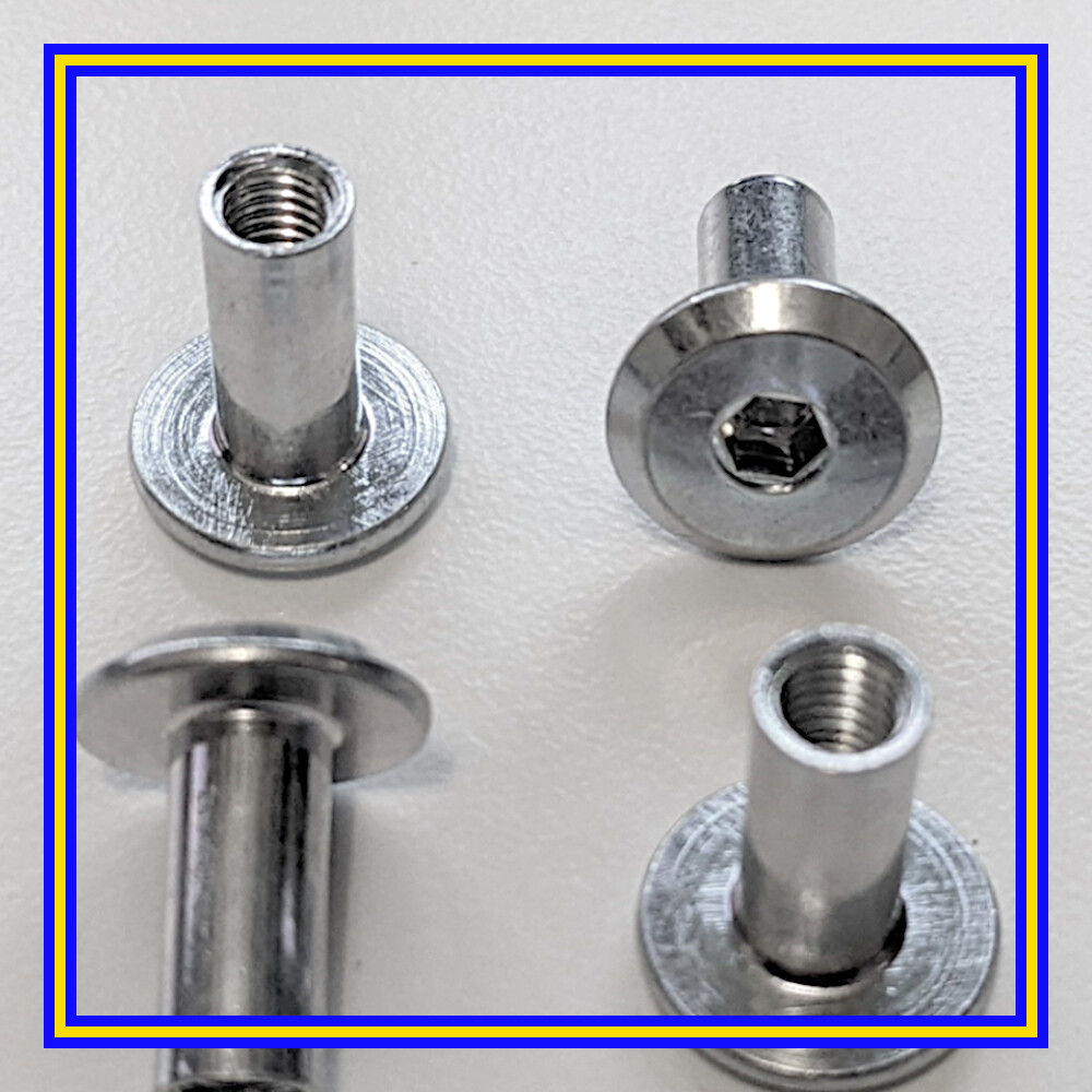148624 x 4 IKEA Hex Head Threaded Sleeve M4