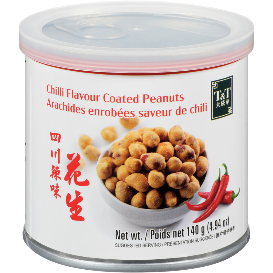4-Pack T&T Chili Coated Peanuts