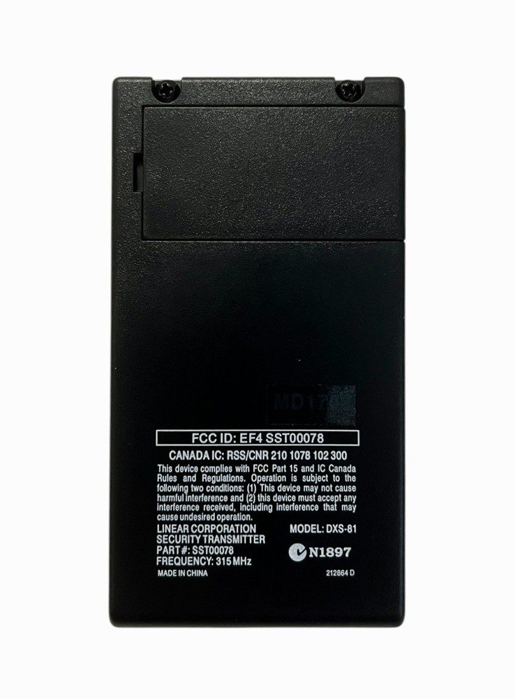 Linear DXS-81 Supervised Bill Trap Black
