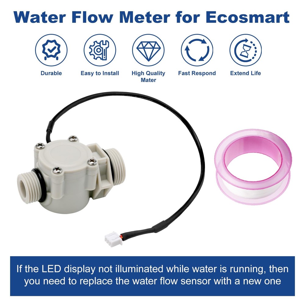 FSA QC MEDLRG Tankless Water Heater Flow Sensor Fits for Ecosmart ECO 18, ECO...