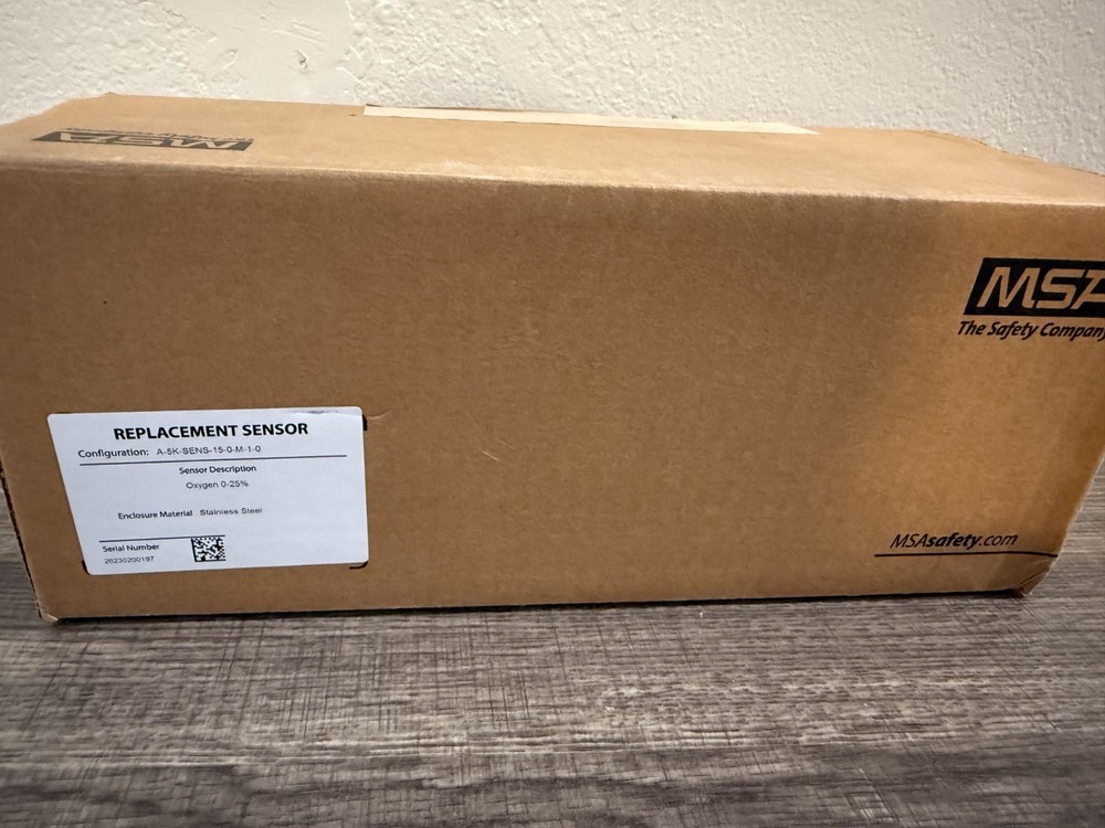 MSA X5000 Oxygen (O₂) XCELL Sensor – OPEN BOX NEW