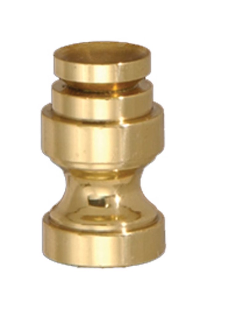B&P Lamp® 7/8" Cup-Shaped, Solid Brass Finial Base