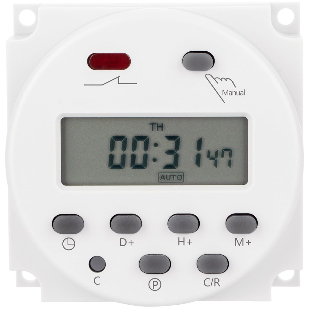 Timer Switch, CN101A, DC/AC 24V 16Amp, Digital LCD Power Programmable Timer Time