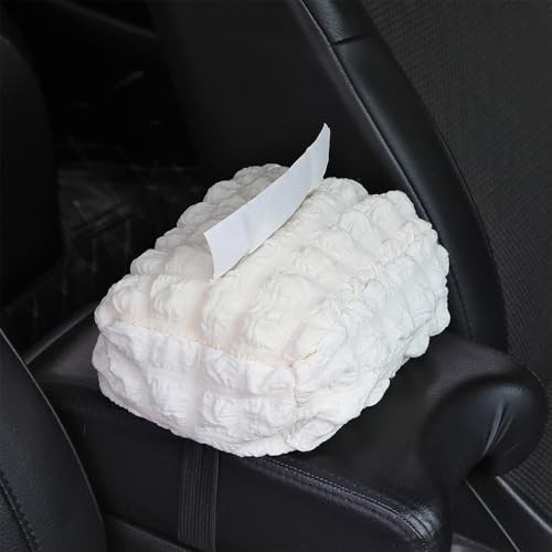 Car Tissue Holder, Car Standard Tissue Holder, Multi-Functional Puff - Beige
