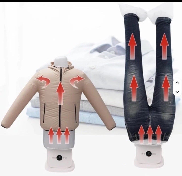 Automatic Ironing Press Iron Mannequin for Shirts & Pants Garment, White