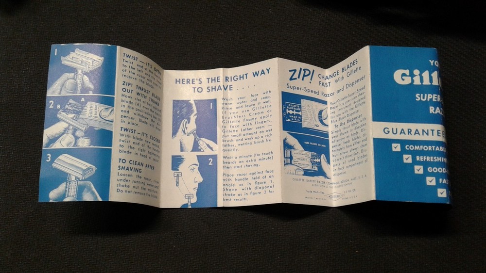 Gillette Red Tip Razor, B 4 Date Code, nice