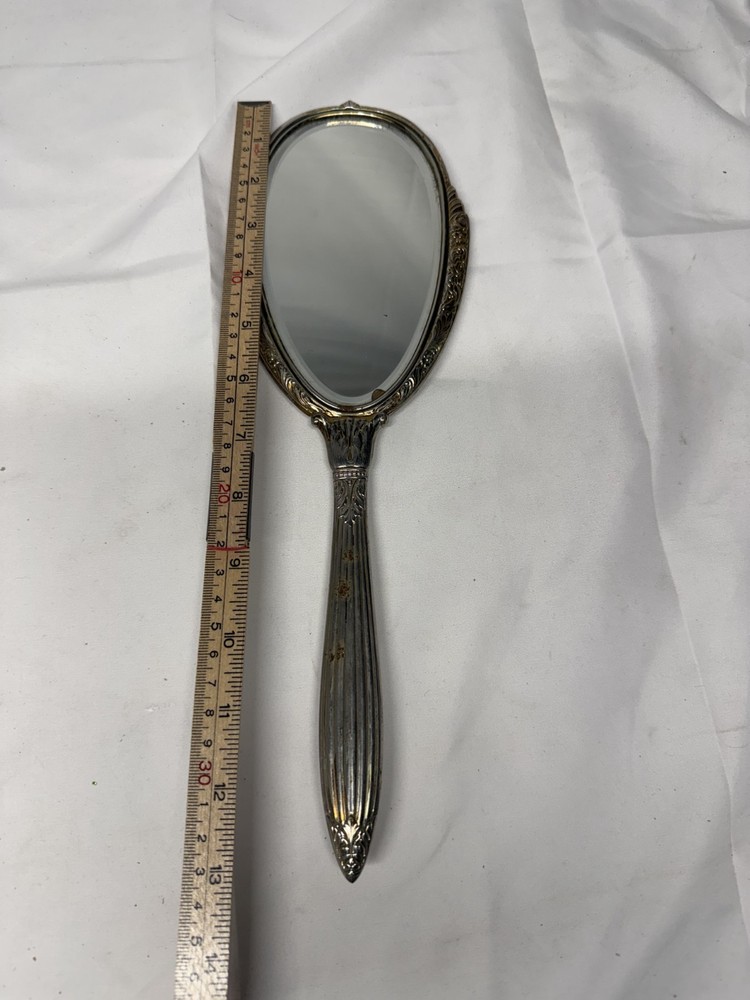 Vtg Vanity HANDHELD MIRROR