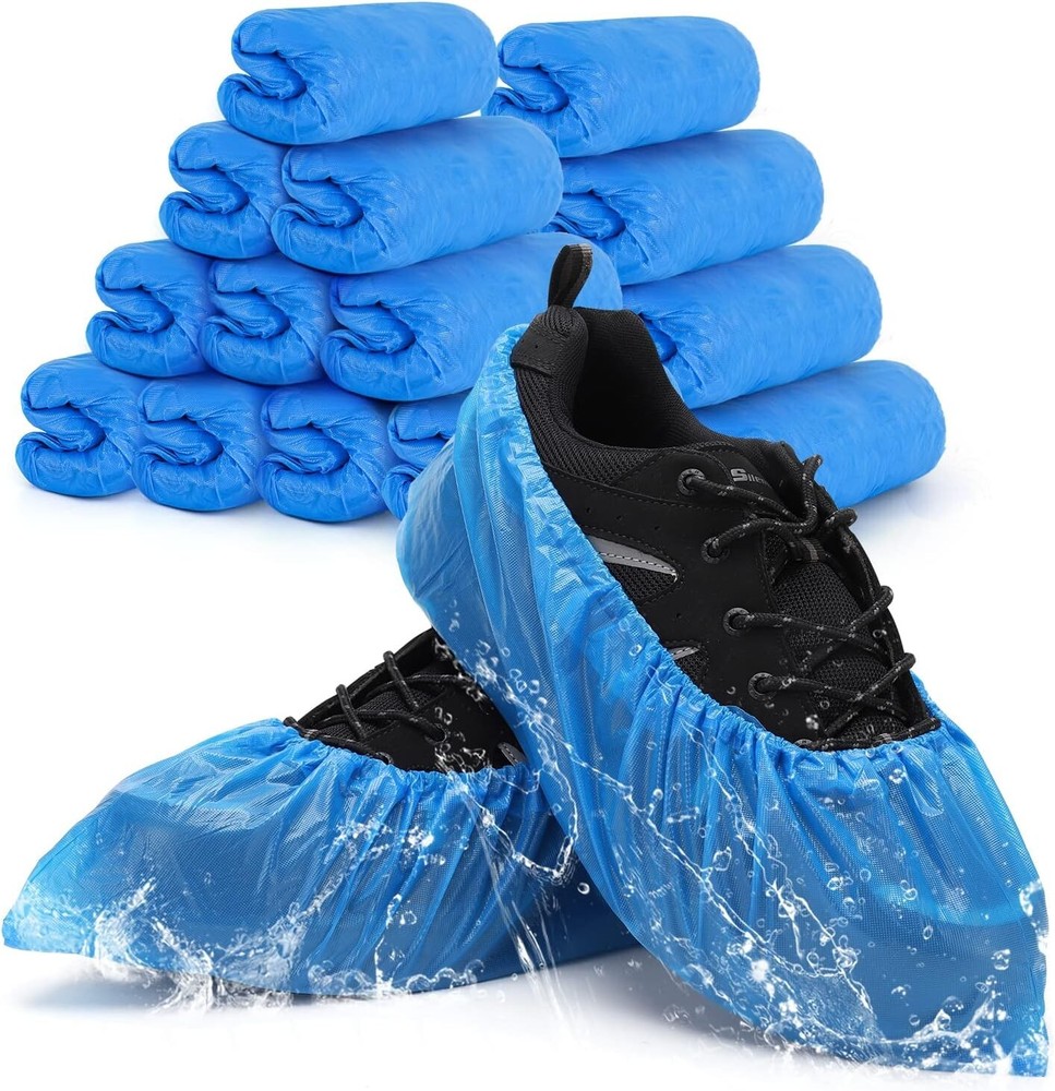Multi-Purpose Waterproof Shoe Covers - 200 Disposable Booties for Home & Work