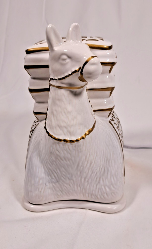 Camel With Howdah White Ceramic Figurine Vintage Night Light Working Condition