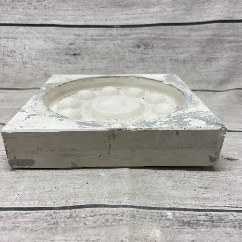 Unbranded Ceramic Casting Mold Round Deviled Egg Serving Platter Tray