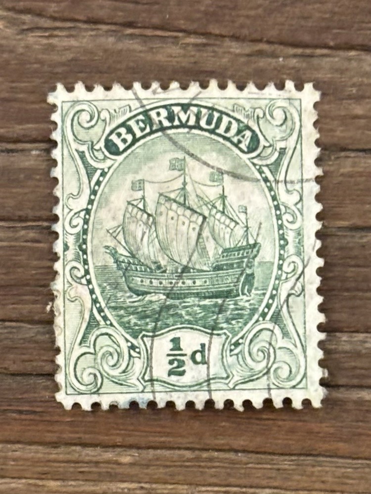 Bermuda. 1910/25. 1/2d Green. SG 45. Multiple Crown CA. Used