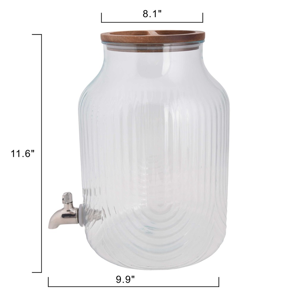 Plastic 2 gal Double Wall Beverage Dispenser