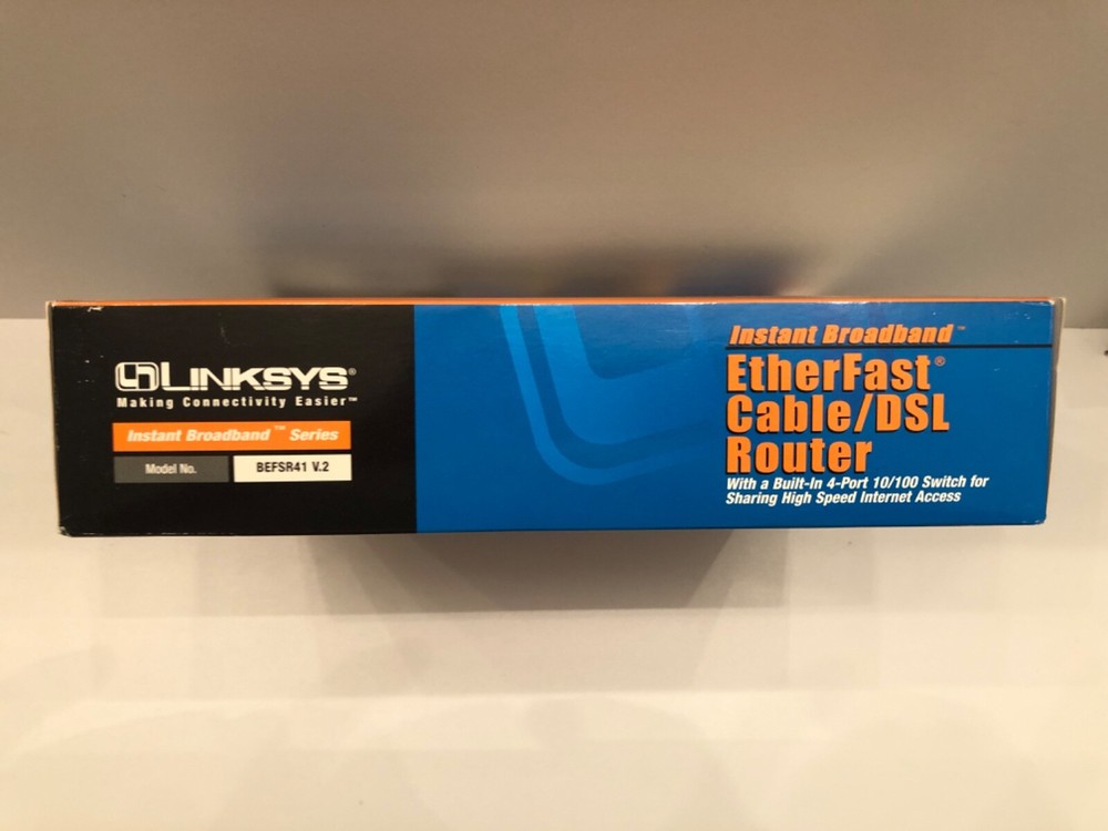 Linksys EtherFast Cable/DSL Router 4-Port 10/100 Switch - Model BEFSR42 V.2