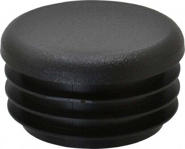 Caplugs Round Head Plug 1-1/4" OD, Polyethylene, Black