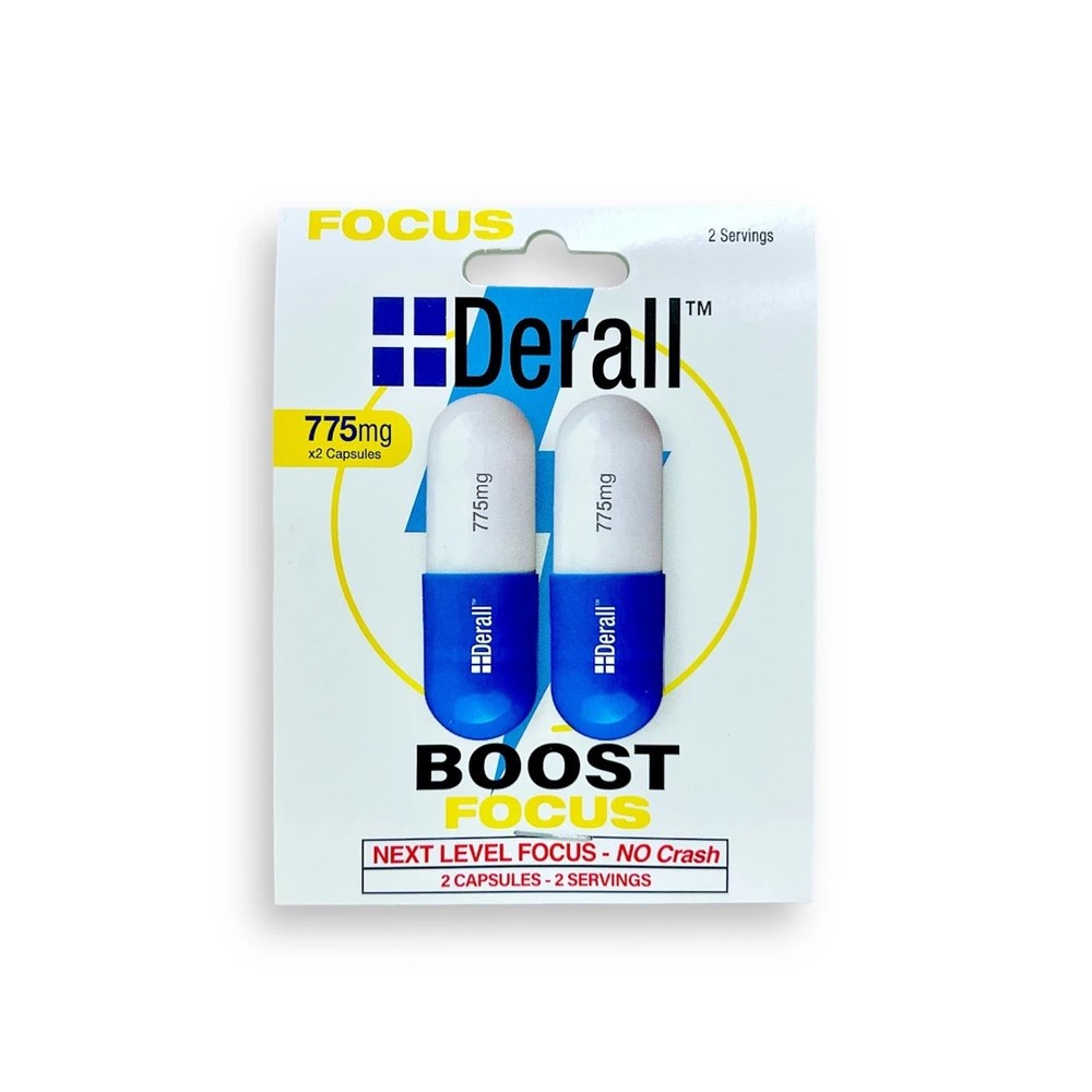 Derall Boost Next Level Focus - Mental Focus No Crash 775mg
