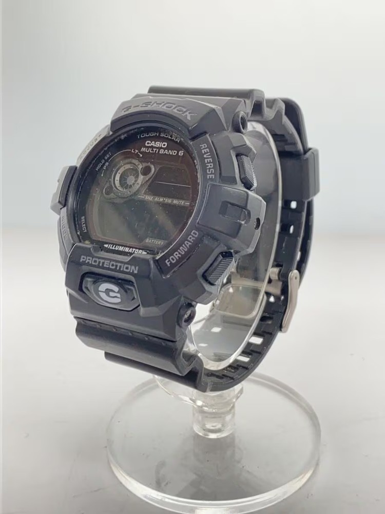 CASIO Solar Watch G SHOCK Digital Rubber BLK BLK