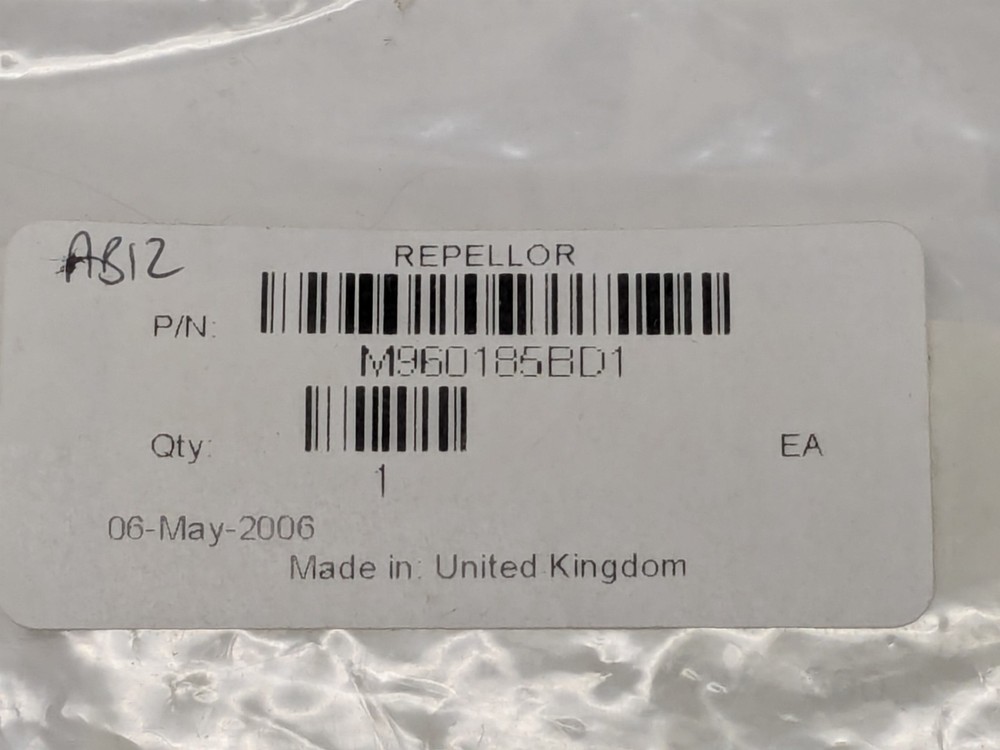 WATERS REPELLOR Part# M960185BD1 , Quantity 1