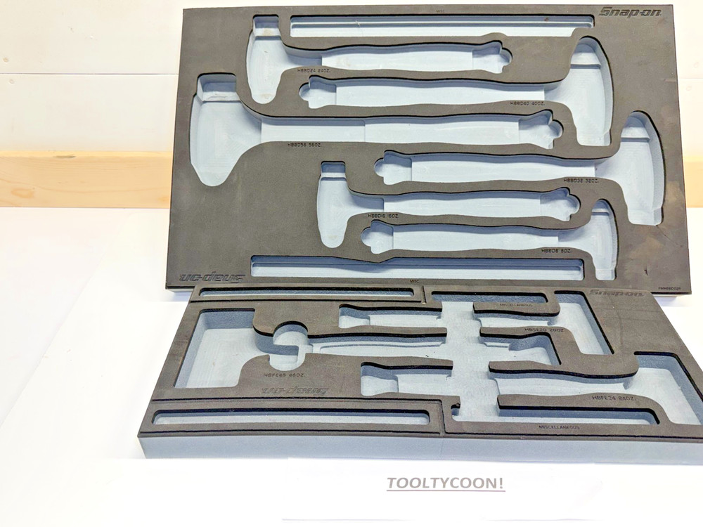 Snap-on Tools TITANIUM FOAM ORGANIZER for 9pc DeadBlow Hammer Set