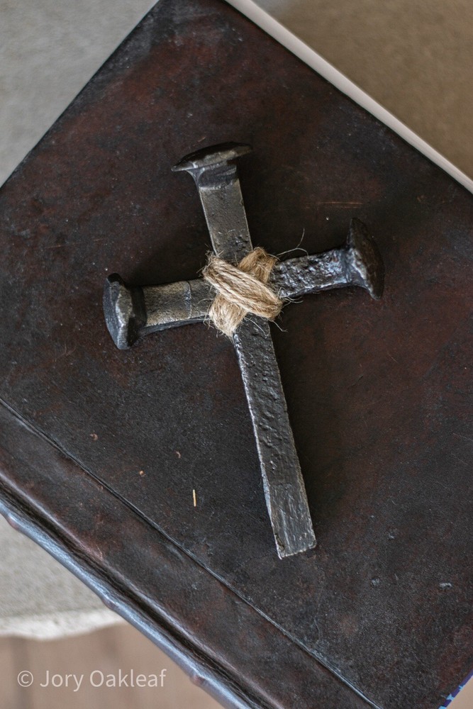 Handmade Rustic Railroad Spike Cross