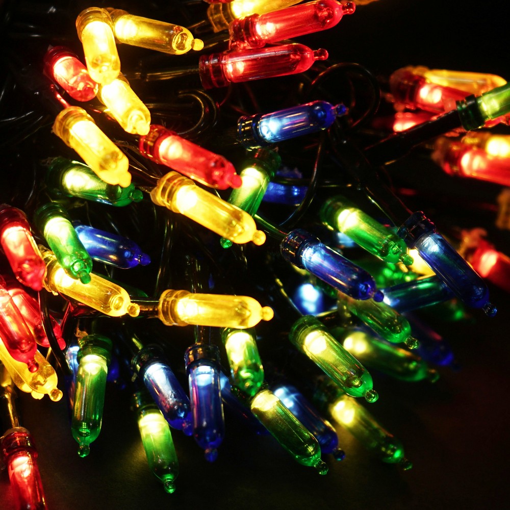ProductWorks Brilliant Mini Multi 150 LED String Lights, 8 Function, Multicolor