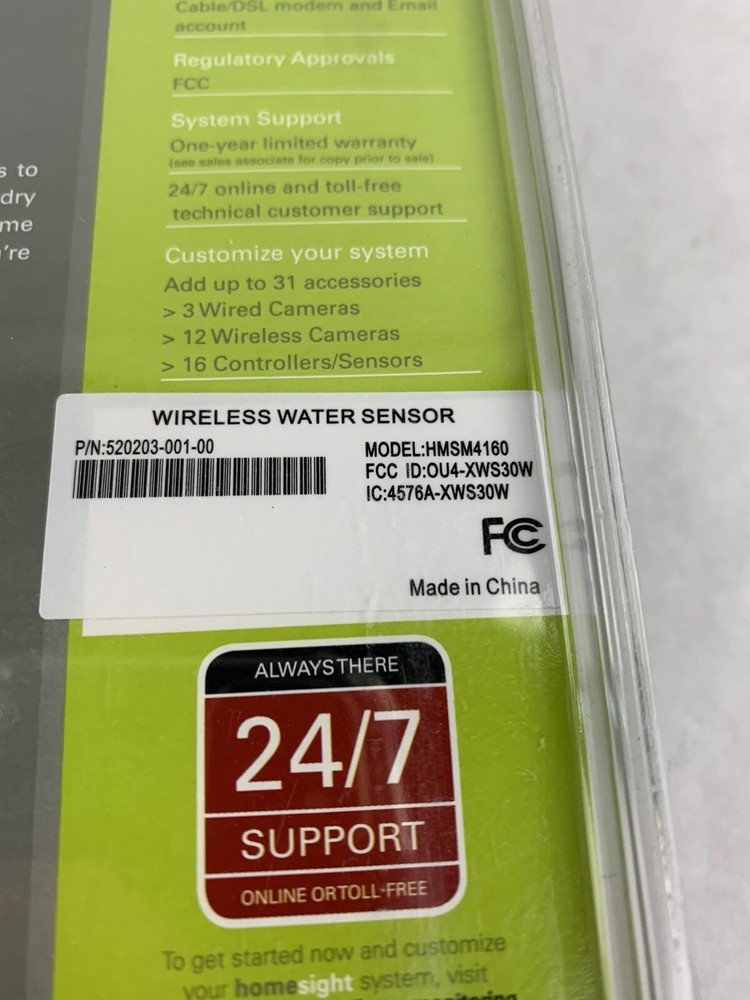 Motorola Homesight Water Sensor HMSM4160