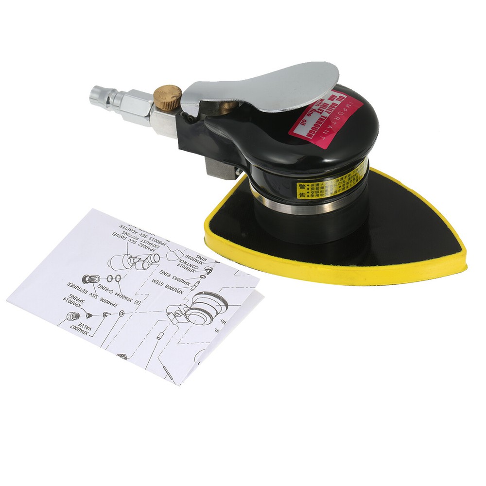 Pneumatic Random Orbit Sander Air Sander Polisher Small Triangular Palm 90x130mm