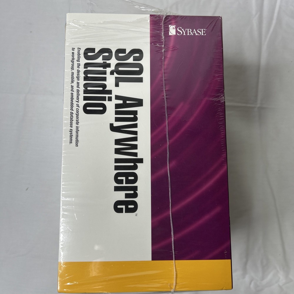 Vintage Sybase SQL Anywhere Studio Software For Windows New