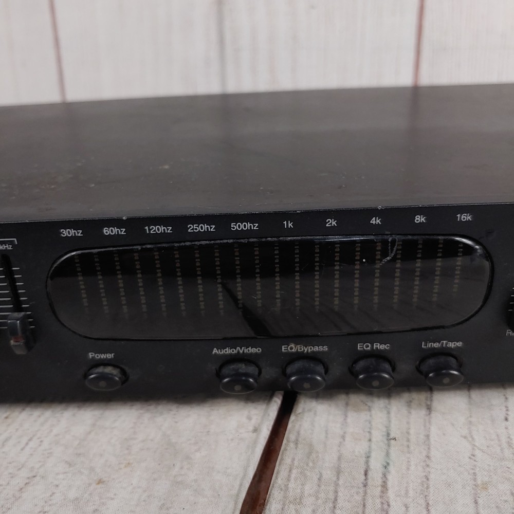 MISSING LIGHTS AudioSource EQ 100 Graphic Equalizer and Spectrum Analyzer TESTED