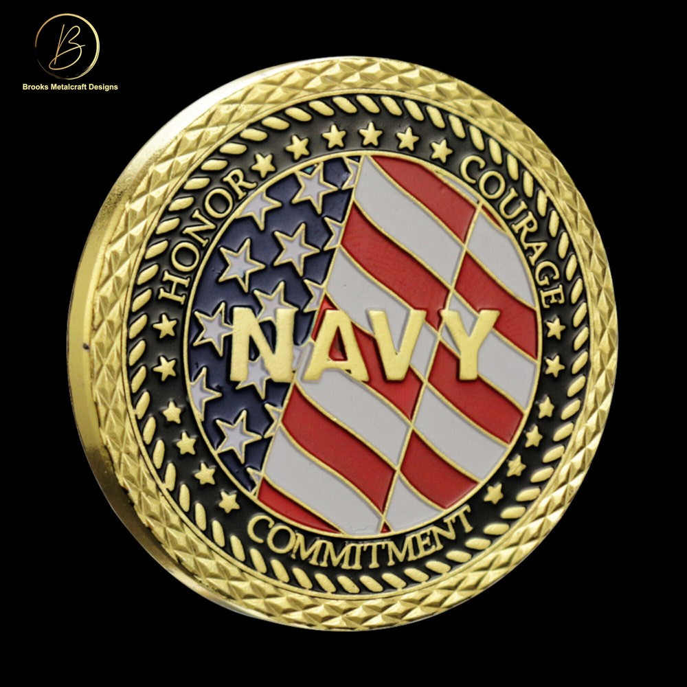 Navy Veteran Challenge Coin