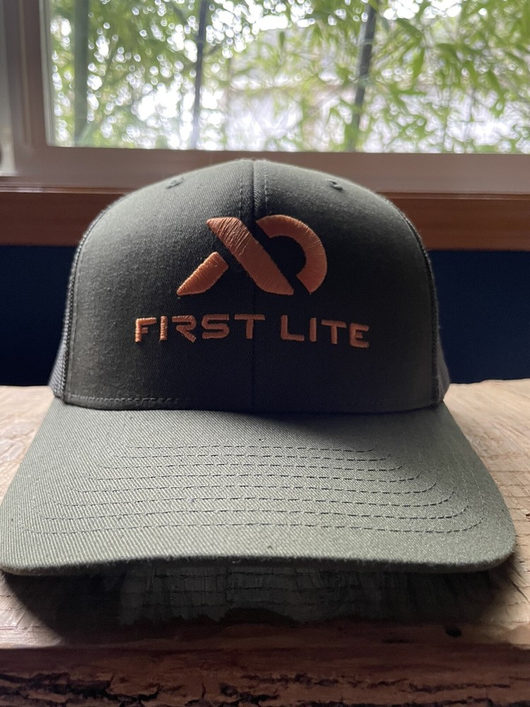 FIRST LITE Text Conifer Trucker Hat