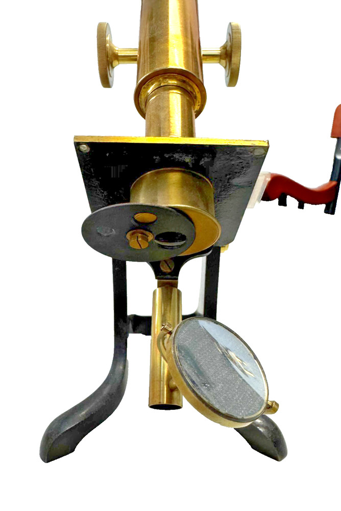 Henry Crouch antique scientific microscope, #967