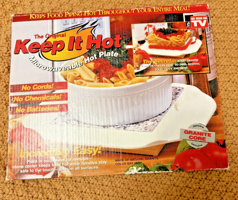 The Original Keep It Hot Microwaveable Plate