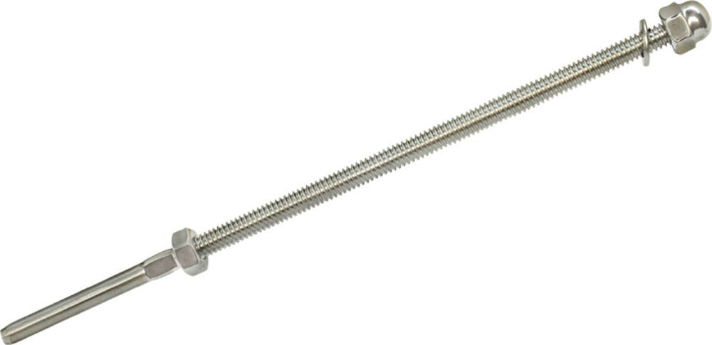 3/16'' Stainless Steel Cable Railing Swage Threaded Stud End Fitting - PACK 10