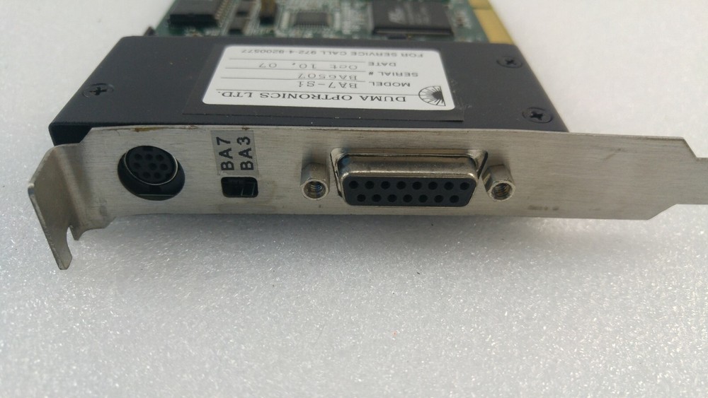DUMA OPTRONICS BA7-Si, BM PCI VER. 1.1