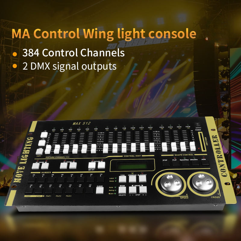 Professional DMX 512 Lighting Controller for Stage DJ Disco MAX 512 DMX Console