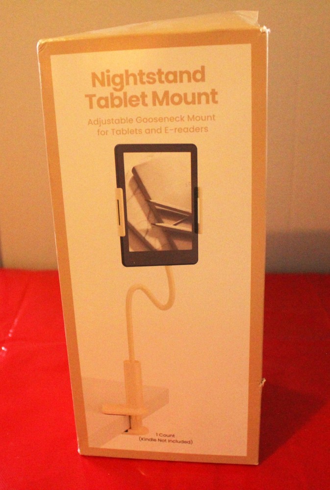 GEMS E-Reader Nightstand Mount - Beige: Adjustable Kindle Holder *NEW*